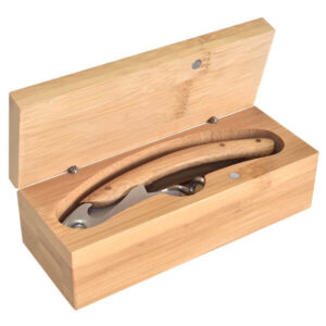 Descorchador Vino de Bamboo W8