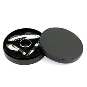 Set de Vino Símil Cuero W7