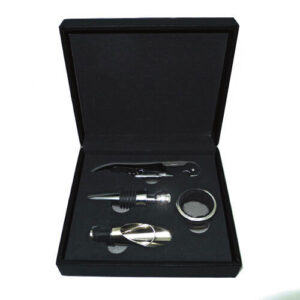 Set de Vino Símil Cuero W4