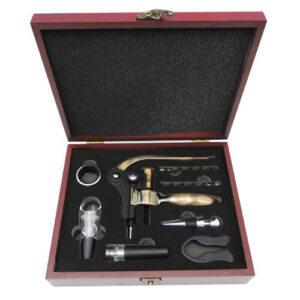 Set de Vino Deluxe Caoba W10