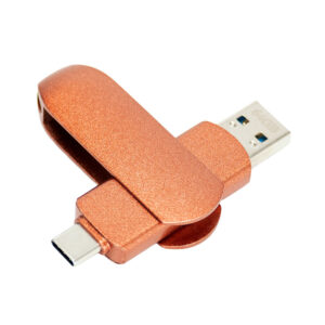 Pendrive giro encobrizado OTG USB 3.0 / Type C, 64GB