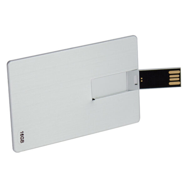 USB Pendrive 16GB Credit Card plateado. - Imagen 5
