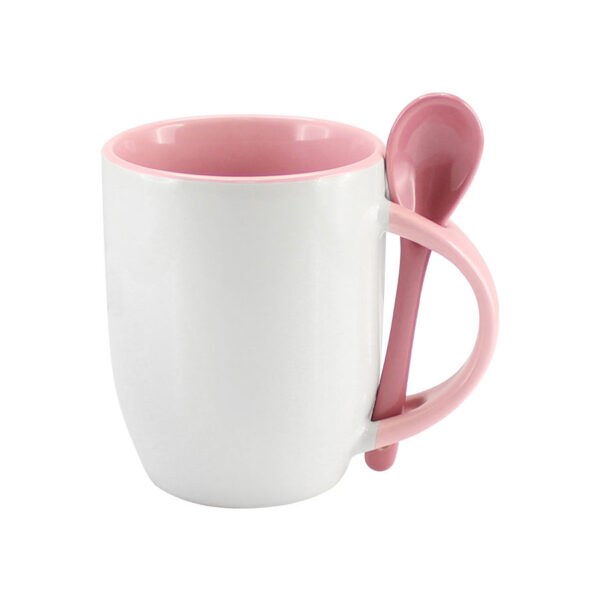 Tazón Cerámico 330cc Sublimación con Cuchara - Imagen 6