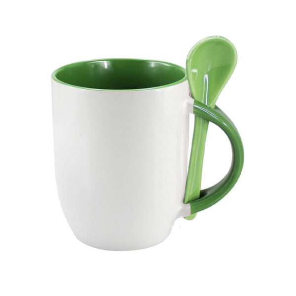 Tazón Cerámico 330cc Sublimación con Cuchara - Imagen 7