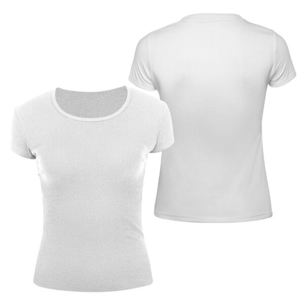 Polera Manga Corta Algodón Mujer - Imagen 8