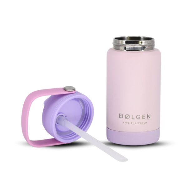 Botella Insulada Kids 355 ml - Pale Rose/Lilac (Muestra) - Imagen 6