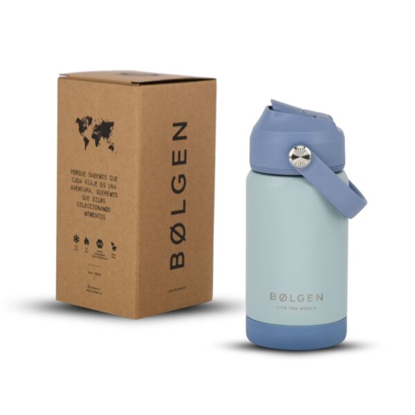 Botella Insulada Kids 355 ml - Pale Mint/Light Blue (Muestra) - Imagen 10