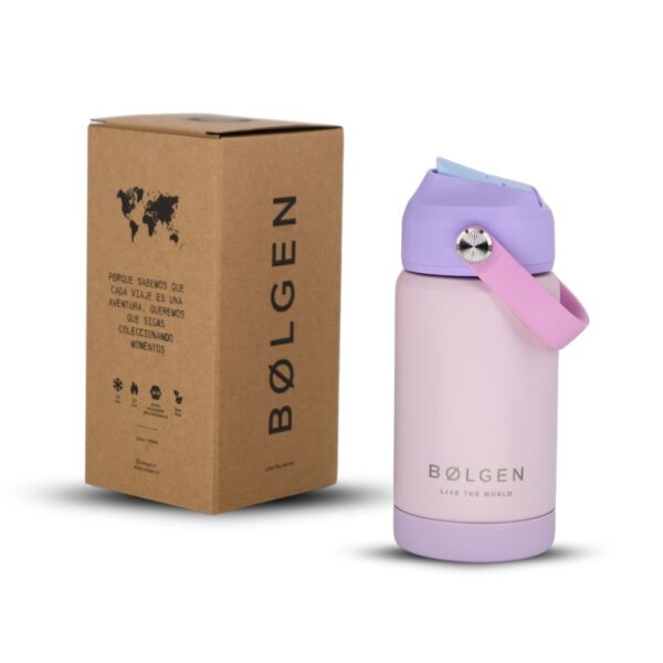 Botella Insulada Kids 355 ml - Pale Rose/Lilac (Muestra) - Imagen 9