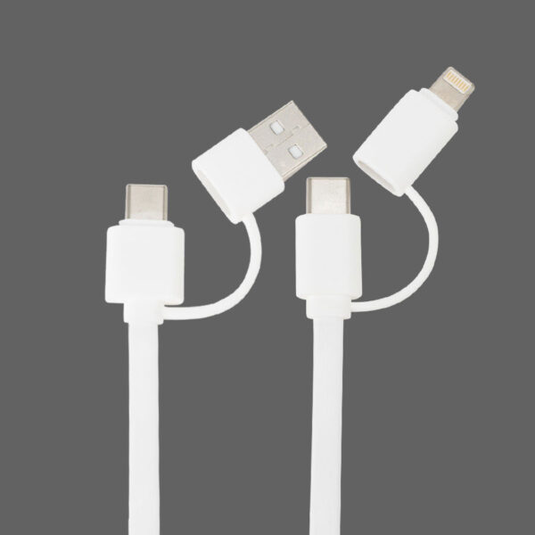 Connect Multicargador Retráctil 4 en 1 de ABS/Bamboo - Imagen 6