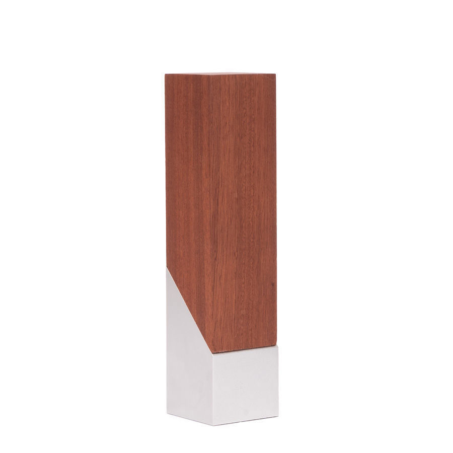 Bloque Trofeo de Acero y Madera "LUKAS" - Imagen 2