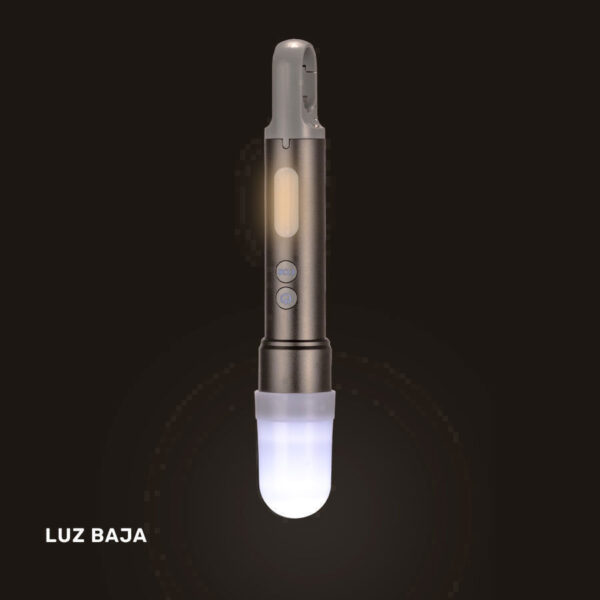 USB Linterna Táctica y lámpara recargable "HOOK" 15-en-1 - Imagen 9