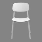 Silla apilable de plástico rígido "MARVIN"