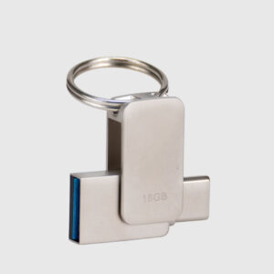 USB 3.0 Mini-Pendrive "Giro" de Acero inoxidable 16GB