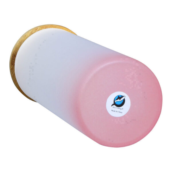 Botella Vidrio Borosilicato Sublimación, tapa Bamboo 500cc - Imagen 9