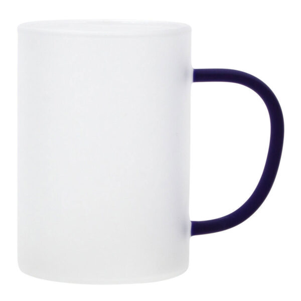 Tazón Vidrio Empavonado 330cc Sublimación, asa color. - Imagen 6