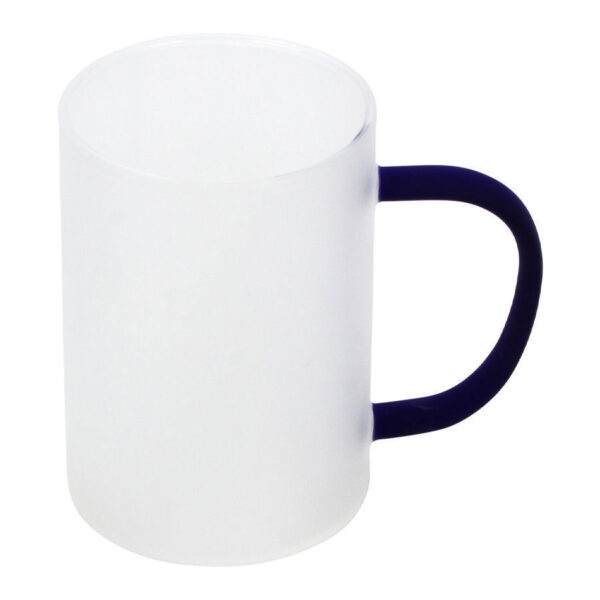 Tazón Vidrio Empavonado 330cc Sublimación, asa color. - Imagen 7