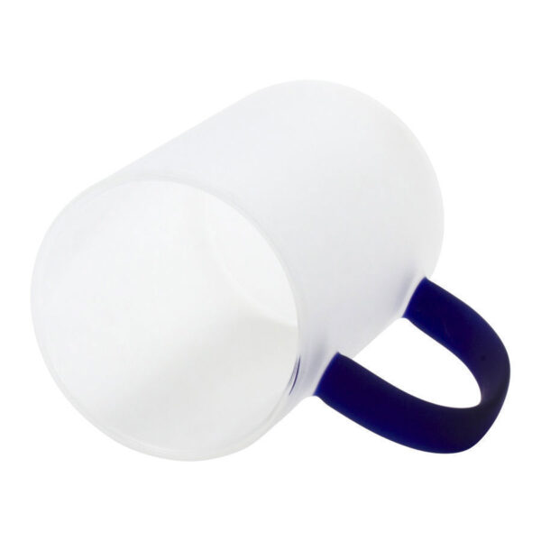 Tazón Vidrio Empavonado 330cc Sublimación, asa color. - Imagen 8